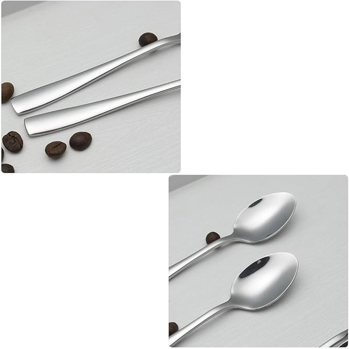 Asking 12-Piece Stainless Steel Small Coffee Spoons for Stirring Espresso Coffee