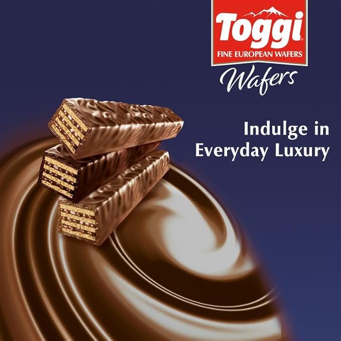 TOGGI Fine European Chocolate Wafers, Variety Snack Box, Milk Chocolate, Dark Chocolate, and Hazelnut (1.75 oz 9 Count)