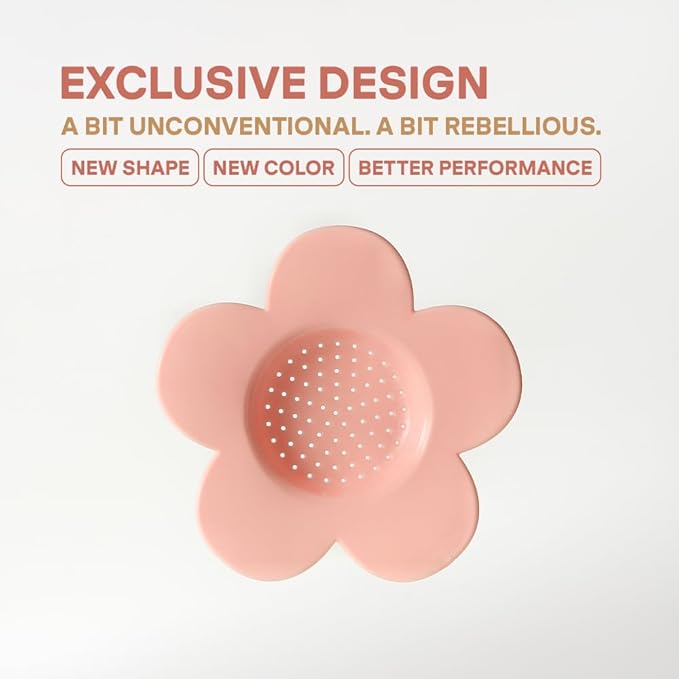 PHINOI Pour Over Coffee Dripper - Vietnamese Phin Filter – Single Cup Coffee Maker 1-2 Cup with Flower Design – Plastic Reusable Coffee Filter for Manual Brewing, Travel Friendly (Pink)