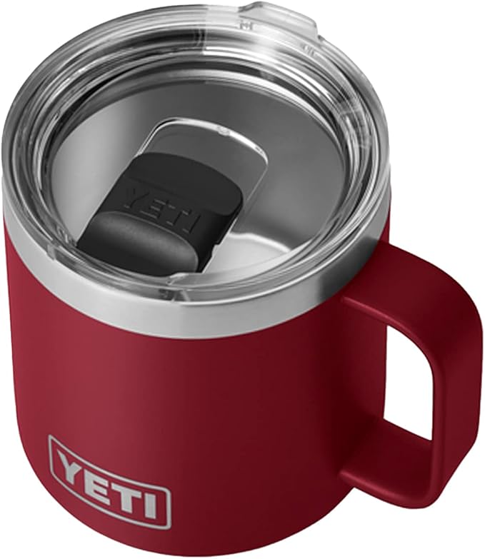 YETI Rambler 14 oz Mug, Vacuum Insulated, Stainless Steel with MagSlider Lid, Stainless