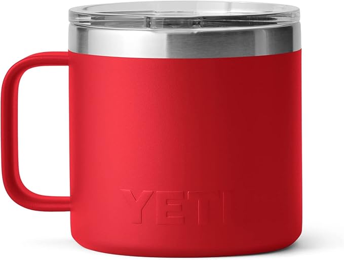 YETI Rambler 14 oz Mug, Vacuum Insulated, Stainless Steel with MagSlider Lid, Stainless
