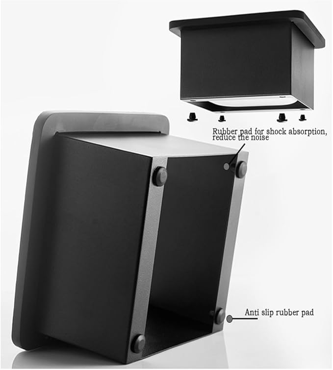 Coffee Knock Box, Espresso Knock Box Coffee Bin Barista Accessories Coffee Machine Accessories, Stainless Steel Small Coffee Knock Box Container with Silicone Knock Bar and Non Slip Base