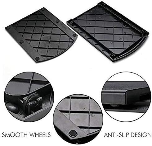HauSun Handy Sliding tray Sliding Tray Mat for Coffee Maker,Kitchen Appliance Moving Caddy,Countertop Stoage for Air Fryer, Blender, Stand Mixer,Food Processors,2 Sets