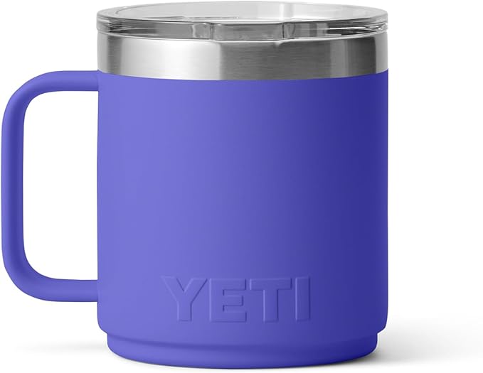 YETI Rambler 10 oz Stackable Mug, Vacuum Insulated, Stainless Steel with MagSlider Lid, Ultramarine Violet