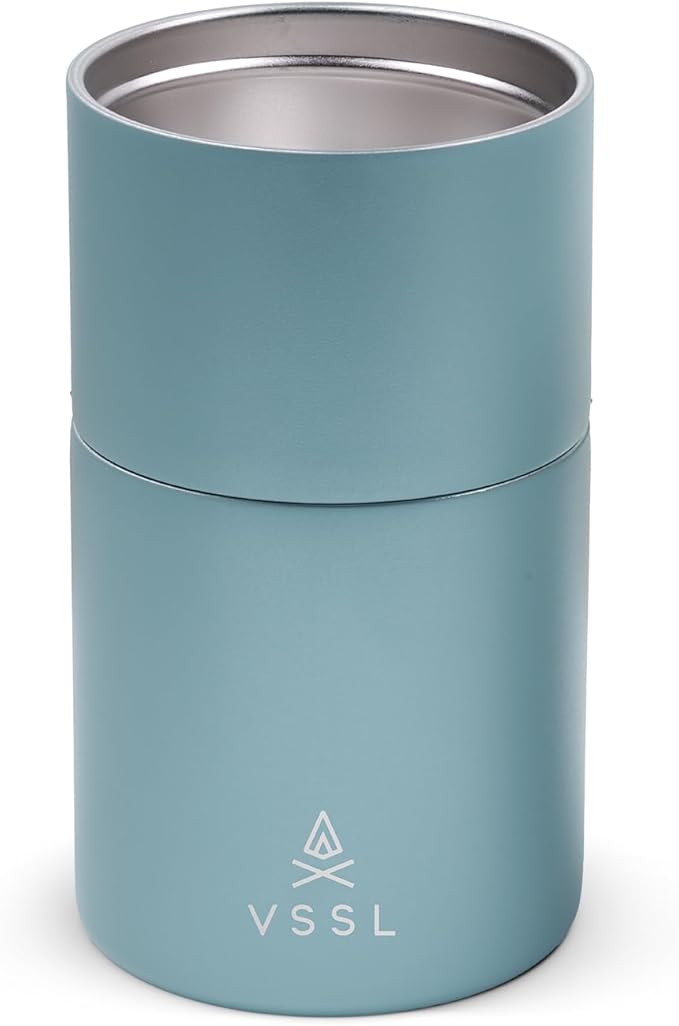 VSSL Nest Pour Over Coffee Set, Transportable and Compact Pour Over Set with 10 oz Double Walled Mug, Everglade