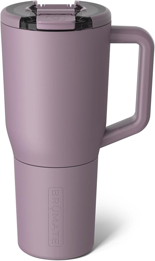 BrüMate Müv - 35oz 100% Leak Proof Insulated Coffee Mug with Handle & Lid - Stainless Steel Coffee Travel Mug - Double Walled Coffee Cup (Lilac Dusk)