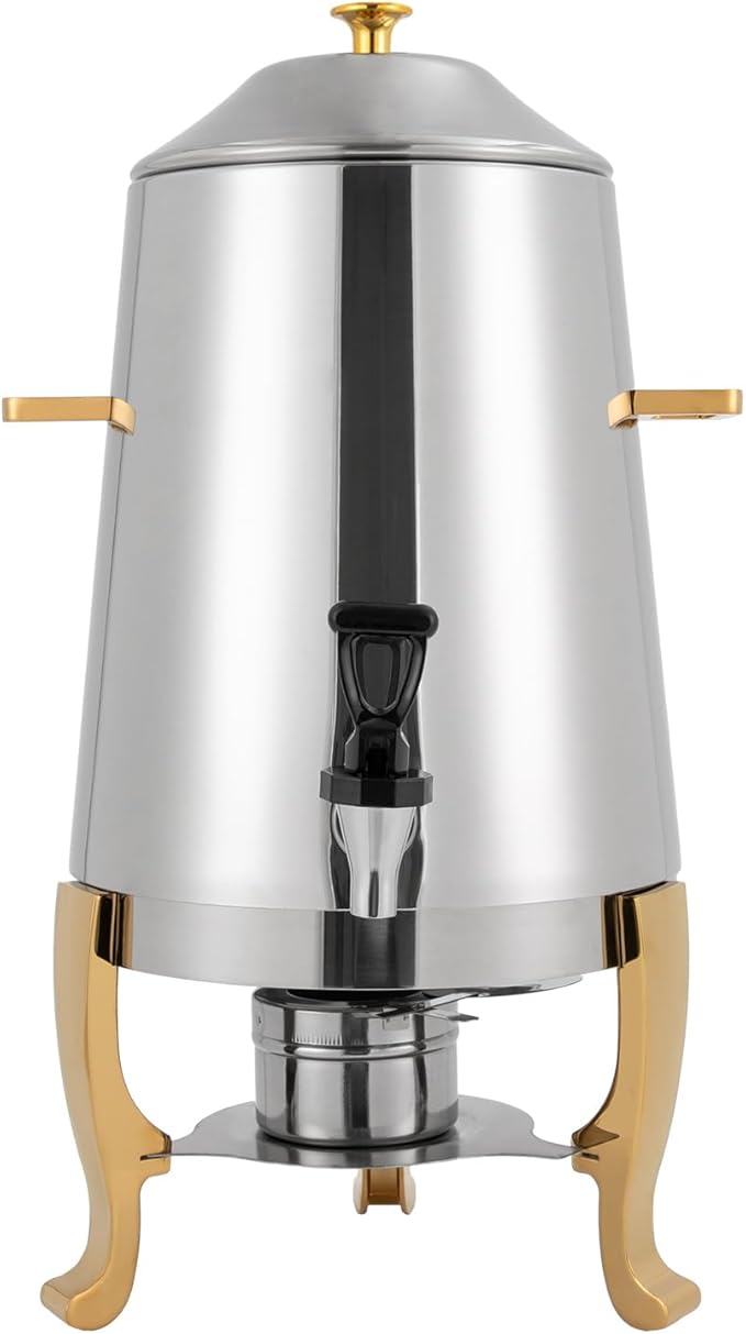 YIYIBYUS 3.5 Gallon Hot Beverage Dispenser, Stainless Steel Coffee Urn Chafer, Hot Drinks Dispenser for Milk Coffee Tea Water Juice - Parties Event Buffet Catering