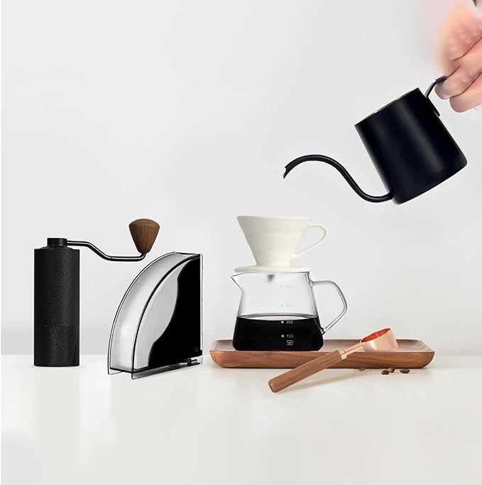 Coffee Filter Paper Holder with Dustproof Cover Coffee Filter Storage Container Filter Paper Box (Small for #1 filter paper)