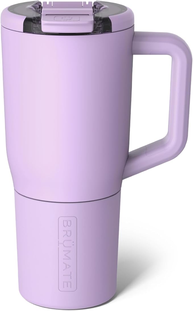 BrüMate Müv - 25oz 100% Leak Proof Insulated Coffee Mug with Handle & Lid - Stainless Steel Coffee Travel Mug - Double Walled Coffee Cup (Lavender)