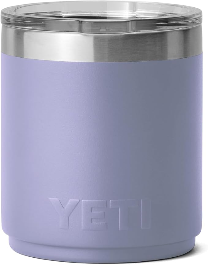 YETI Rambler 10 oz Stackable Lowball 2.0, Vacuum Insulated, Stainless Steel with MagSlider Lid, Cosmic Lilac