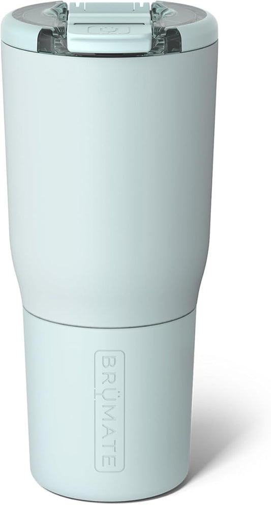 BrüMate Nav 25oz 100% Leak Proof Insulated Travel Tumbler with Magnetic BevLock™ Lid - Double Wall Cup-Holder Friendly Stainless Steel Mug (Blue Agave)