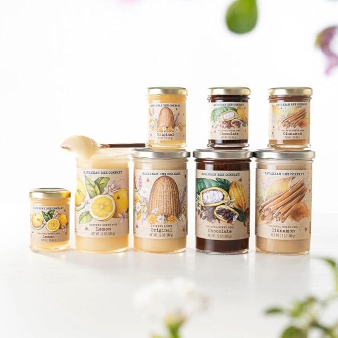 Savannah Bee Company Whipped Honey - All Natural Spreadable Honey