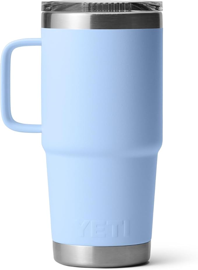 YETI Rambler 20 oz Travel Mug, Stainless Steel, Vacuum Insulated with Stronghold Lid