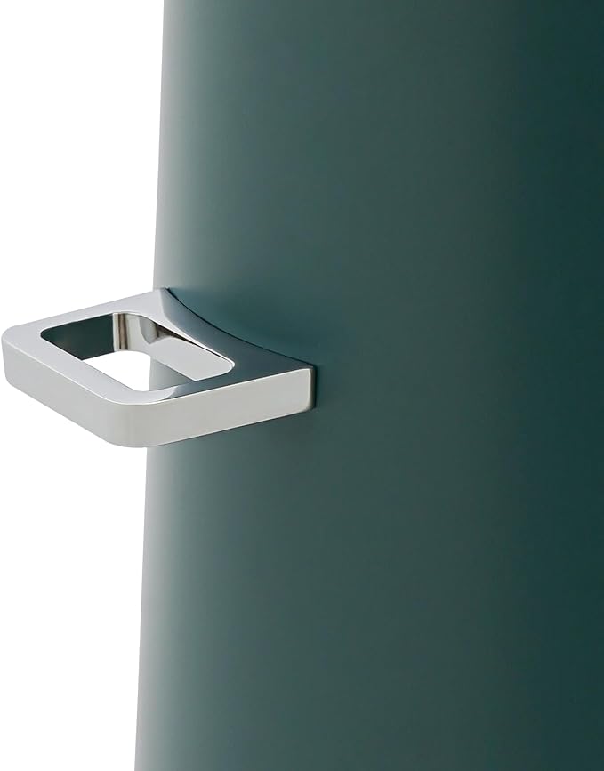 Stainless Steel Beverage Dispensers, Drink Dispenser with Fuel Holder & Base & Stainless Steel Faucet 3.4Gal Hot Beverage Dispenser, Commercial Coffee Urn for Hotels, Canteens（Silver, Green）