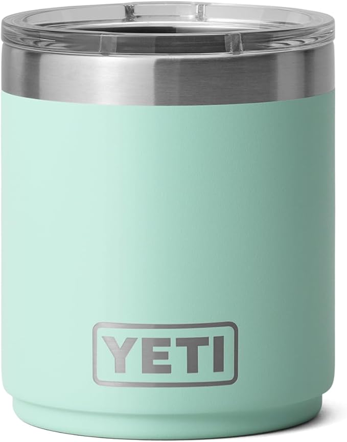 YETI Rambler 10 oz Stackable Lowball 2.0, Vacuum Insulated, Stainless Steel with MagSlider Lid, Seafoam