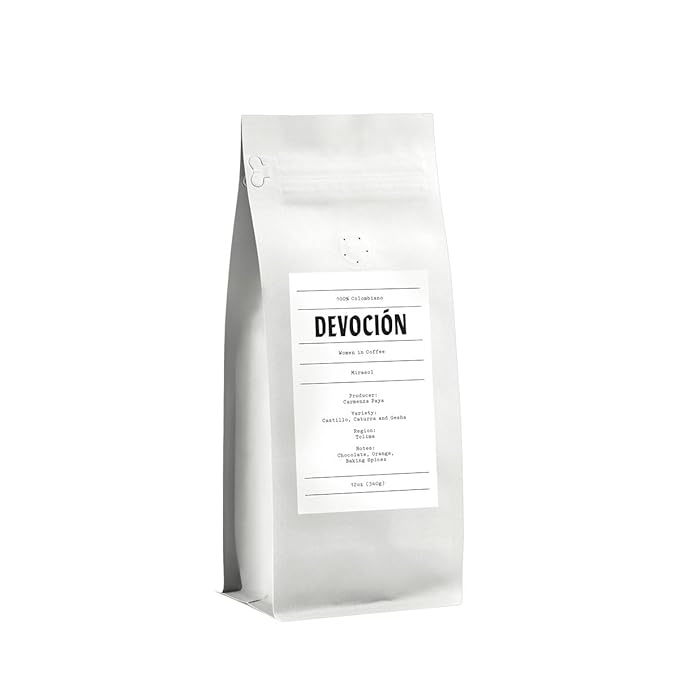 Mirasol - Women in Coffee - Roasted by Devocion - Whole Bean Coffee - 12 Ounce Bag