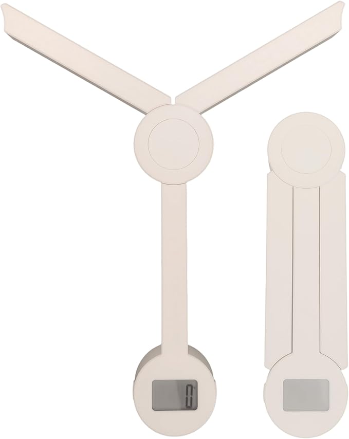 Portable Food Scale Travel Scale for Food, Small Folding Digital Kitchen Scale for Food, Collapsible Mini Pocket Scale Grams and Ounces, Ideal for Diet Calorie Control Compact Kitchen, Tripod White