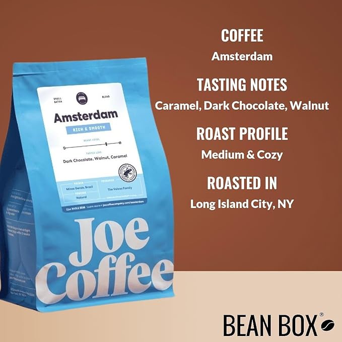 Bean Box New York Coffee Sampler, 2-Pack - Roasted by Joe Company, Gourmet Arabica Coffee, Variety Pack - Whole Bean