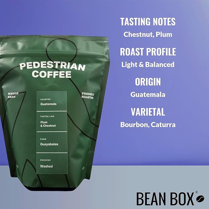 Bean Box Chicago Coffee Sampler, 2-Pack - Roasted by Pedestrian, Gourmet Arabica Coffee, Variety Pack - Whole Bean