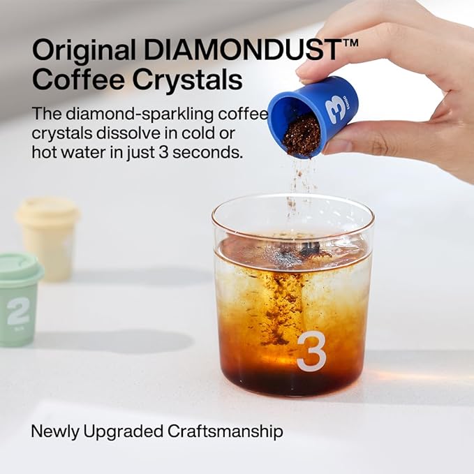 SATURNBIRD Specialty Instant Coffee, 6-Flavor Sample Pack, Instant Cold Brew Iced Coffee, Light/Medium/Dark Roast, 100% Arabica, Freeze Dried, 6 Single Serve Packets for Travel Gifts On-the-Go