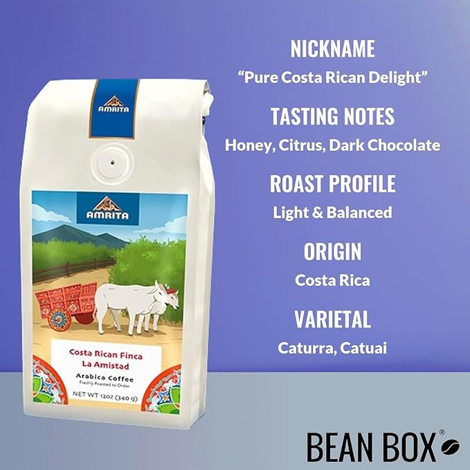 Bean Box Orlando Coffee Sampler, 2-Pack - Roasted by Amrita Certified Pure, Gourmet Arabica Coffee, Variety Pack - Whole Bean