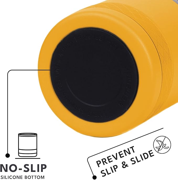 Elemental Recess Lowball Tumbler, 10oz Triple Wall Stainless Steel Cup with Non-Shattered Tritan Lid, Insulated Whiskey Glass, Insulated Coffee Tumbler Mug for Hot & Cold Drinks - Citrus