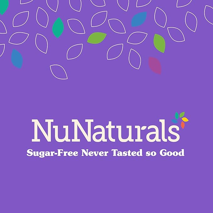 NuNaturals Stevia Syrup, Sugar-Free Sweetener, Plant-Based Sugar Substitute, Zero Calorie, Pumpkin Spice, 16 oz
