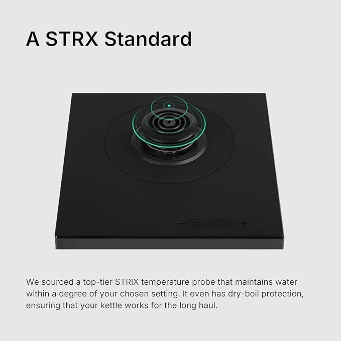 TIMEMORE Fish Smart Electric Coffee Kettle 600ML, Gooseneck Pour Over Kettle for Coffee and Tea Variable Temperature Control, Home Edition Black