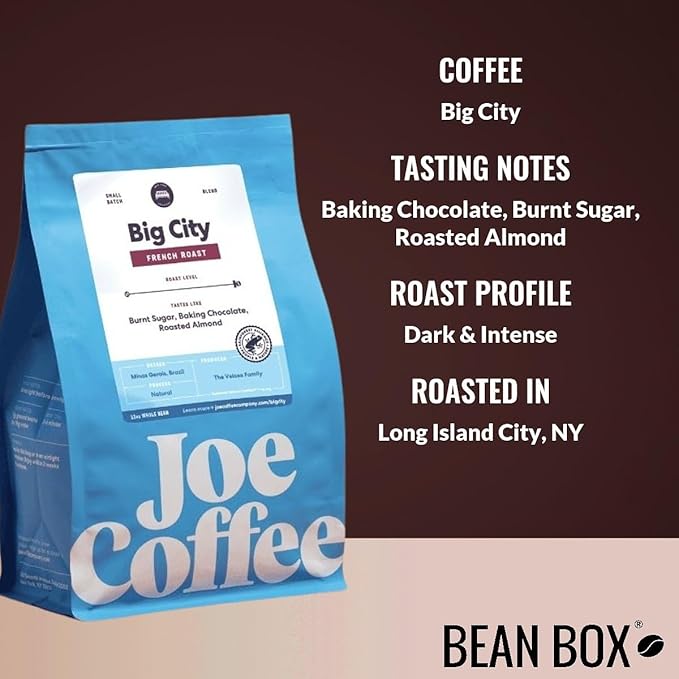 Bean Box New York Coffee Sampler, 2-Pack - Roasted by Joe Company, Gourmet Arabica Coffee, Variety Pack - Whole Bean