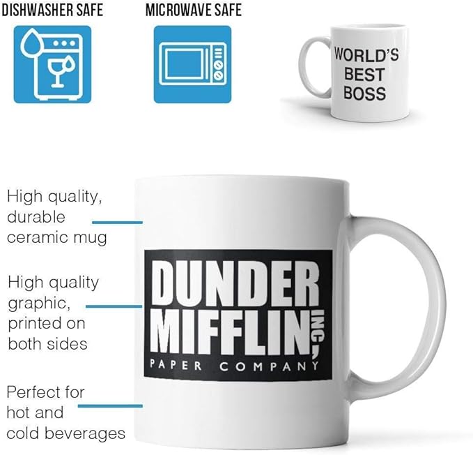 World's Best Boss Funny Coffee Mug - BeBr Bosses Day Gifts Ideas -Novelty Present For My Greatest Boss Male or Female, Men, Great Office Gift Mugs,Birthday,Leaving or Home Daily Use 11 oz Ceramic Mug