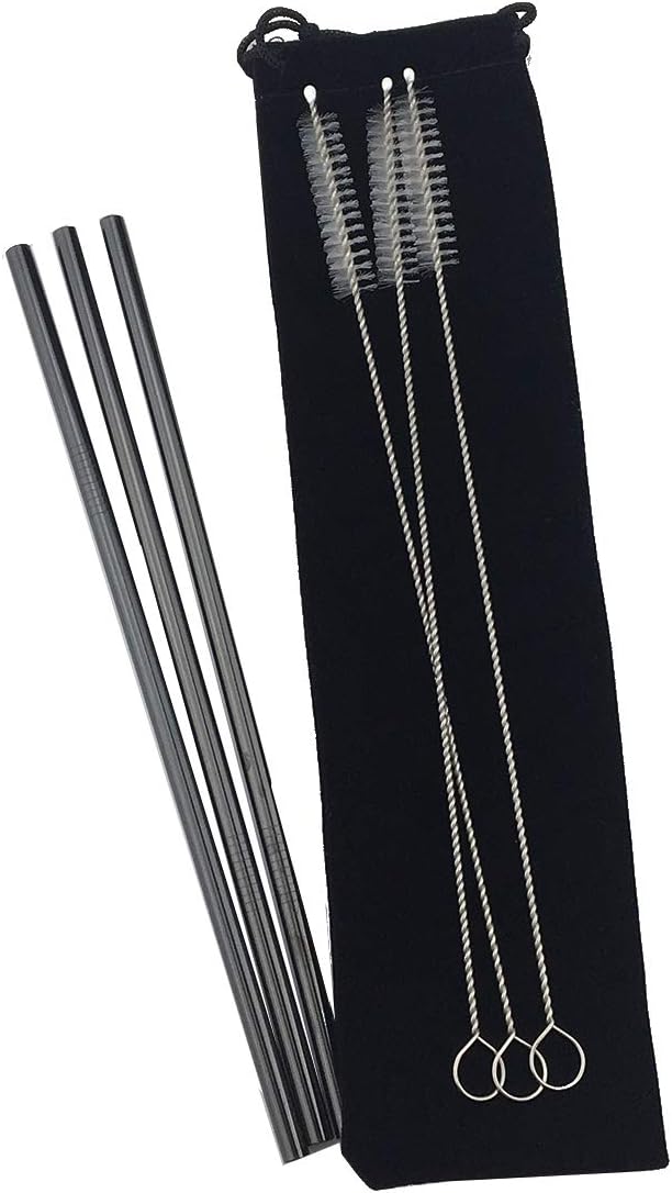 JASHII Matte Long Handle Spoon Cocktail Mixing Stirring Spoons Iced Tea Coffee Spoons with 8.6 inch Long Handle Brushed SUS304 Stainless Steel, 6-Piece