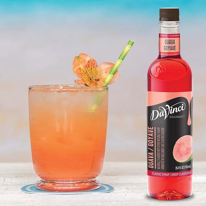 DaVinci Gourmet Classic Guava Syrup, 25.4 Fluid Ounces (Pack of 4)