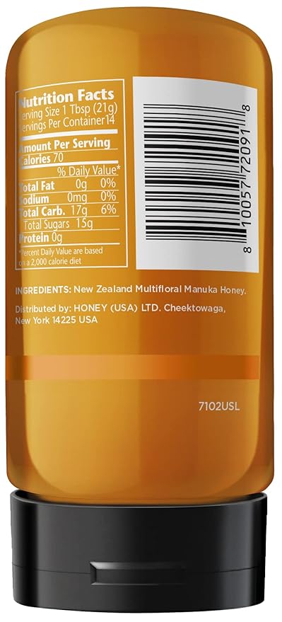 Manuka Doctor - MGO 80+ Squeezy Manuka Honey Multifloral, 100% Pure New Zealand Honey. Certified. Guaranteed. Raw. Non-GMO (10.58 oz)