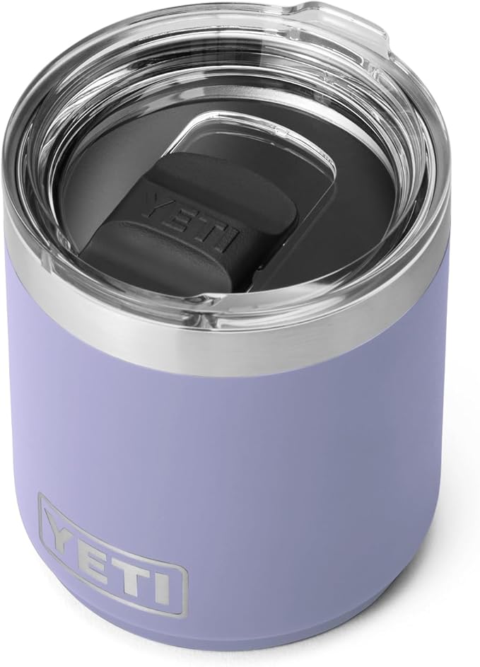 YETI Rambler 10 oz Stackable Lowball 2.0, Vacuum Insulated, Stainless Steel with MagSlider Lid, Cosmic Lilac