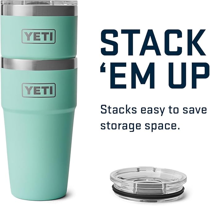 YETI Rambler 20 oz Stackable Tumbler, Stainless Steel, Vacuum Insulated with MagSlider Lid