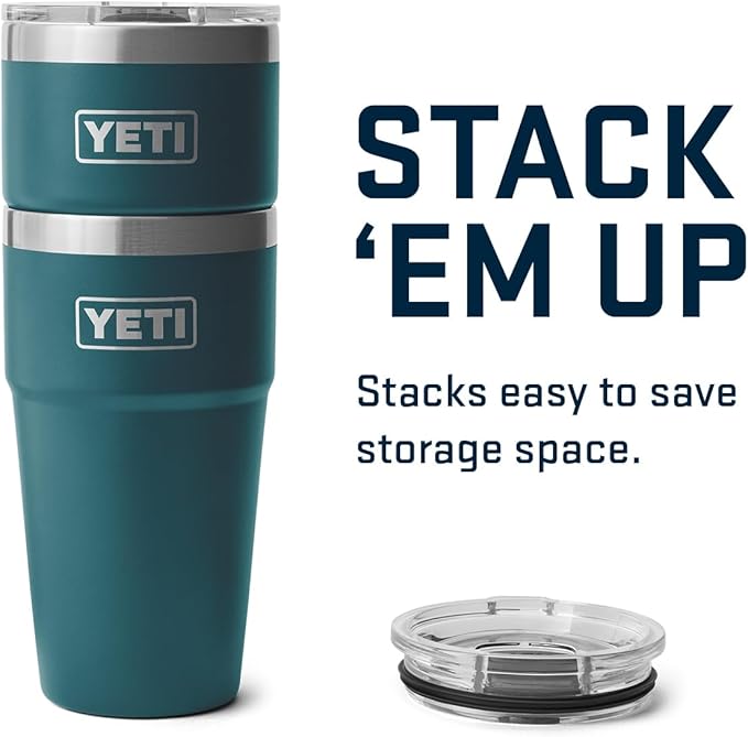 YETI Rambler 20 oz Stackable Tumbler, Stainless Steel, Vacuum Insulated with MagSlider Lid