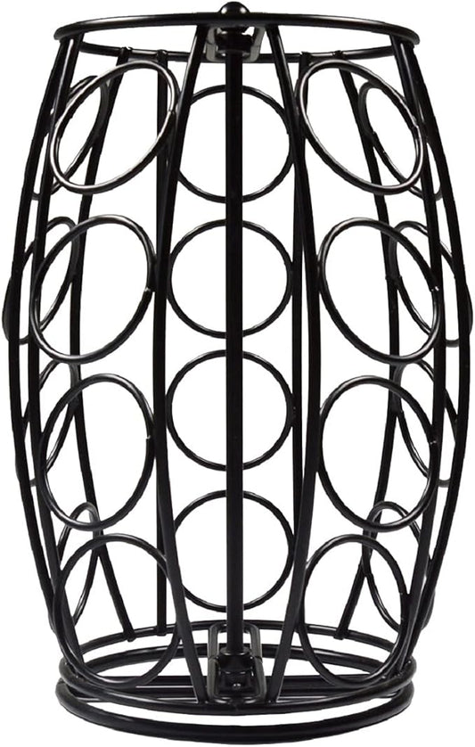 K Cup Carousel Coffee Pod Holder Kcup Organizer Coffee Station Coffee Décor Storage for Counter, Holds 20 Coffee Pods, No Assembly Required, Black