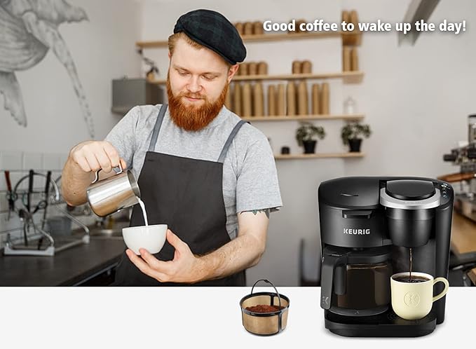 Reusable K Duo Coffee Filter for K-Duo Essentials, K-Duo Brewers Only - Carafe Basket Coffee Filters, Reusable K Duo Essentials Coffee Makers Accessories, 1 pack