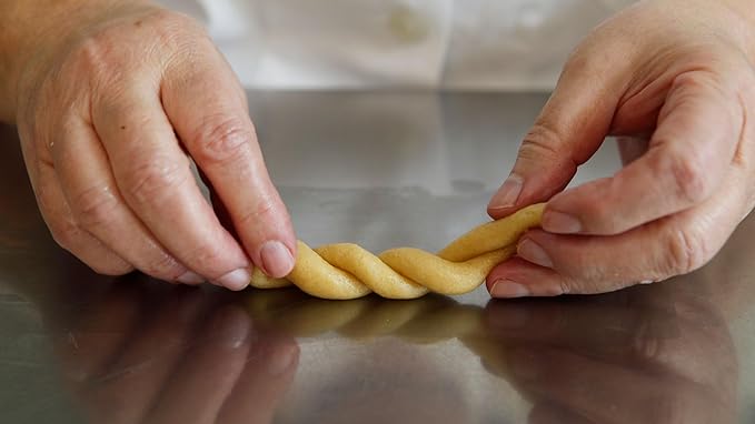 Koulourakia Hand Made Traditional Greek Cookies Orange Flavor (Fasting-Friendly-Nistisimo) 400g (14.10 oz)