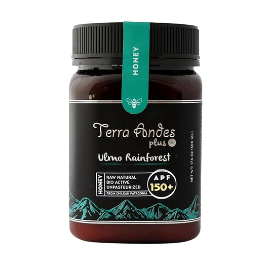 Ulmo Rainforest Raw Honey by TERRA ANDES PLUS | APF 150+ Pure Honey, 17.6 oz