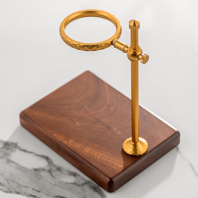 Pour Over Coffee Maker Set – Glass Coffee Dripper with Stainless Steel Stand, Wooden Base & 40 Filters – Travel Filter Coffee Maker