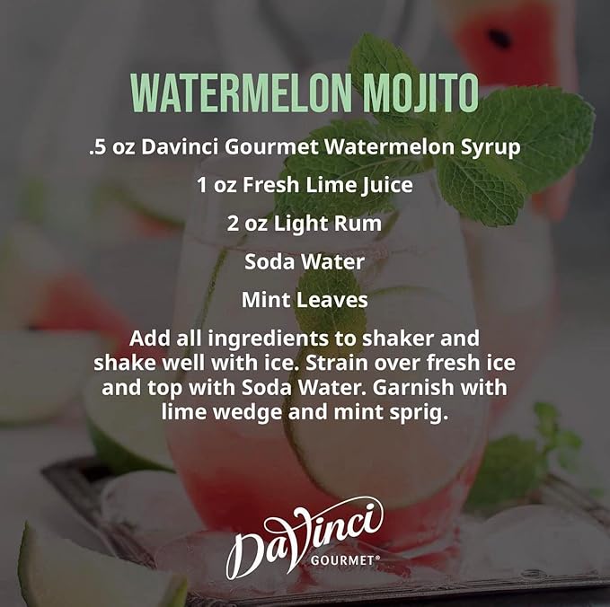 DaVinci Gourmet Classic Watermelon Syrup, 25.4 Fluid Ounces (Pack of 4)