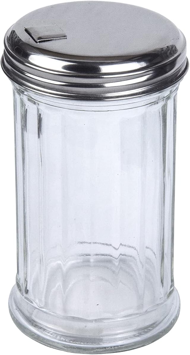 BNYD Glass Sugar Shaker Dispenser Pourer, 5.5 inch