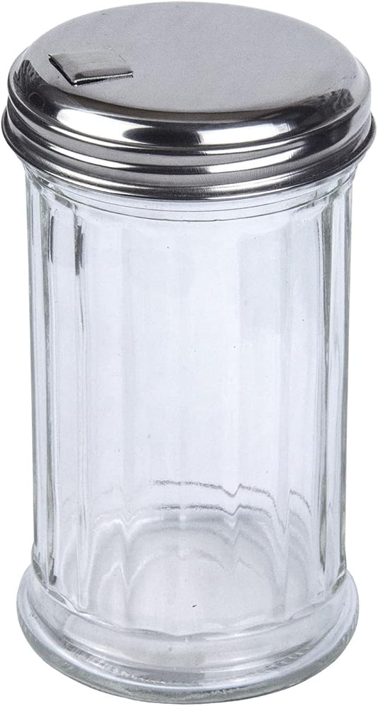 BNYD Glass Sugar Shaker Dispenser Pourer, 5.5 inch