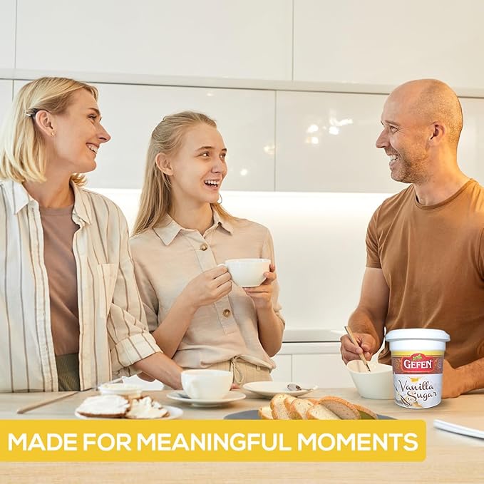 Gefen Vanilla Sugar, 12oz, (2 Pack), Resealable Container, Measuring Scoop Included