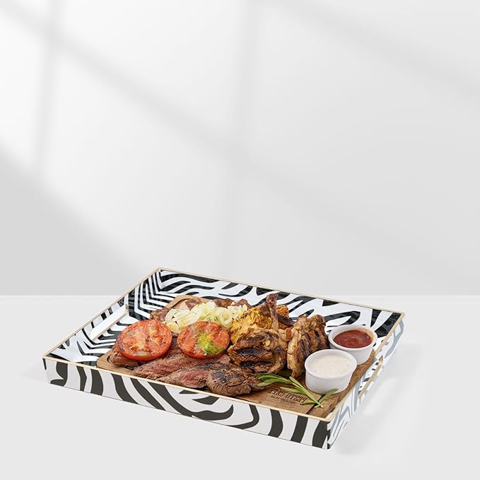 Coffee Table Tray, Serving Trays with Handles, Large Tray for Ottoman Coffee Table, Trays for Living Room Modern