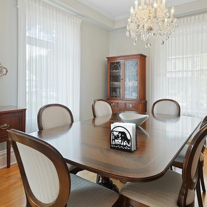 Cow Eating Grass Decorative Black Metal Napkin Holder for Table, 4.9" x 4.9" x 1.9" Standing Napkin Holder for Home Kitchen Restaurant Picnic Party Coffee Bar Dining Room