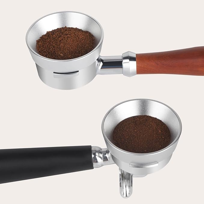 54mm Portafilter Funnel with Magnetic, Lightweight Aluminum Espresso Dosing Funnel