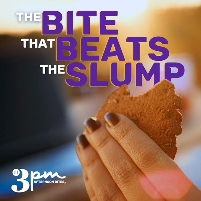 3PM Afternoon Bites Cranberry Flaxseed Cookies with Postbiotics, 5g of Protein, 15 Cookies