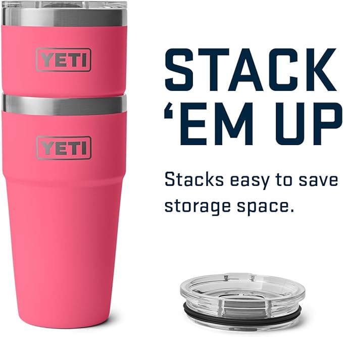 YETI Rambler 20 oz Stackable Tumbler, Stainless Steel, Vacuum Insulated with MagSlider Lid
